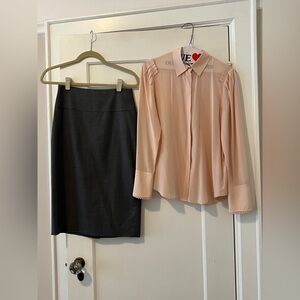 J. Crew Charcoal Gray Women's Midi Pencil Skirt - Size 00 - NWOT